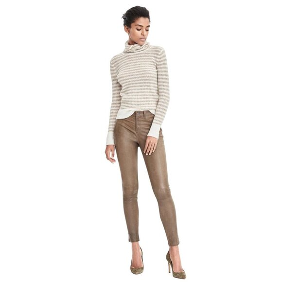 Banana Republic Filpucci Aire Yarn Striped Turtleneck - Picture 2 of 9